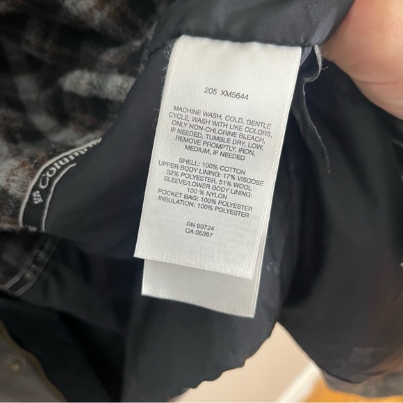 Columbia Size XL Men's Barn Coat Insulated Corduroy Collar Denim Chore Grey - Picture 7 of 9